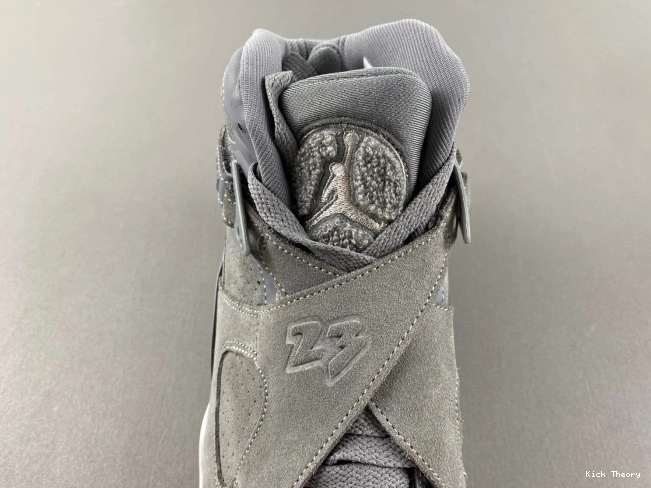 Kicktheory Grey Retro 8 305381-014 Jordan Cool 0730